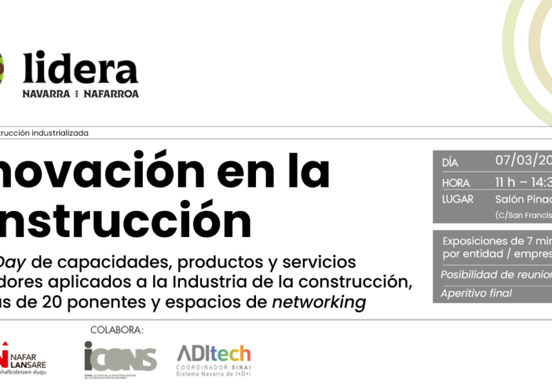 Imagen de la noticia Evento «Capacidades, productos y servicios de innovación aplicadas a la construcción»