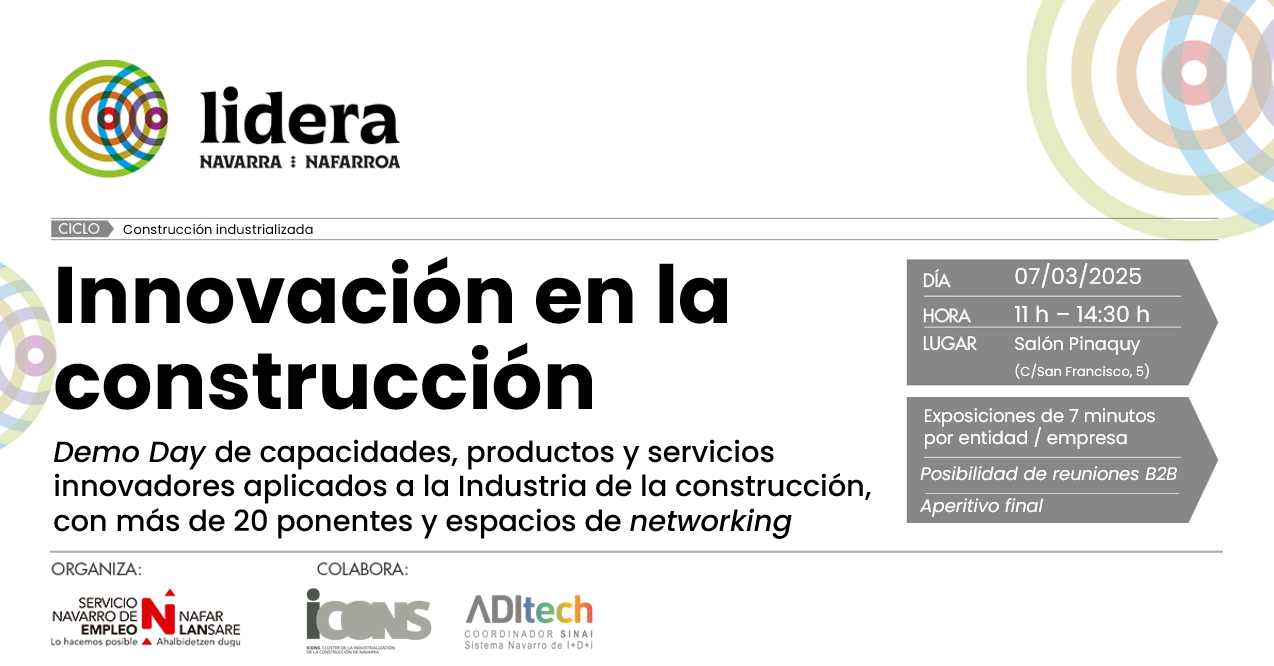 Imagen de la noticia Evento «Capacidades, productos y servicios de innovación aplicadas a la construcción»